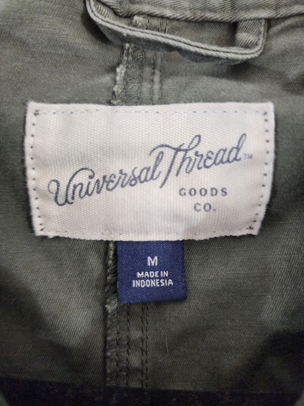 Universal Thread Olive Green Utility Jacket with Drawstring Waist - Picture 4 of 7